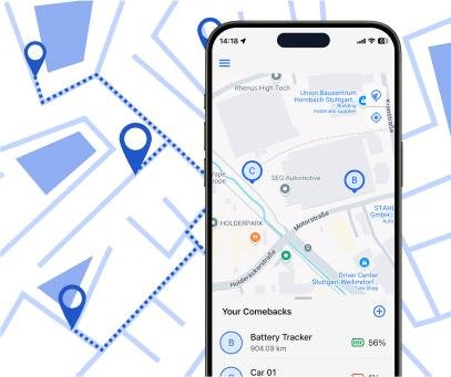 Verwalte mehrere Tracker in deiner comeback App
