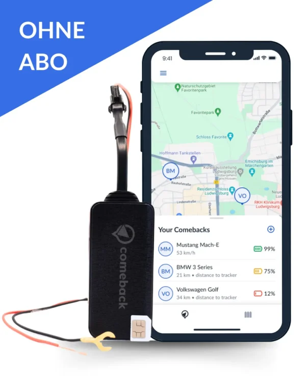 Comeback GPS-Tracker Verbaut