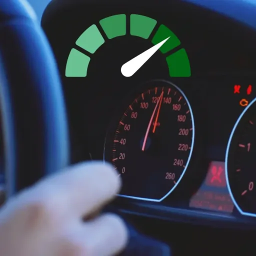 Reconnais la vitesse grâce à l'intensité des couleurs de ton itinéraire sur la carte.