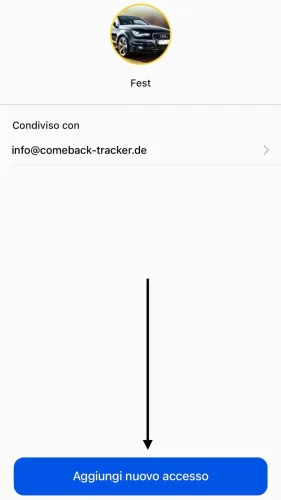Ora premi "Aggiungi nuovo accesso".