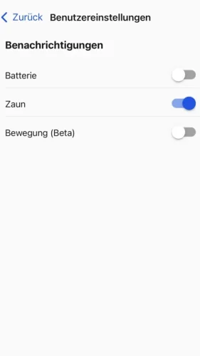 Entscheide, für welches Ereignis Du benachrichtigt werden möchtest.