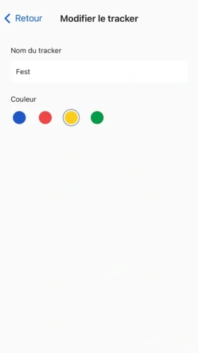 Modifie le nom et la couleur d'affichage de ton tracker à ta guise.