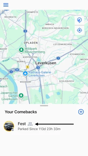You can tell that access to a tracker is shared by the grey icon next to the tracker name.