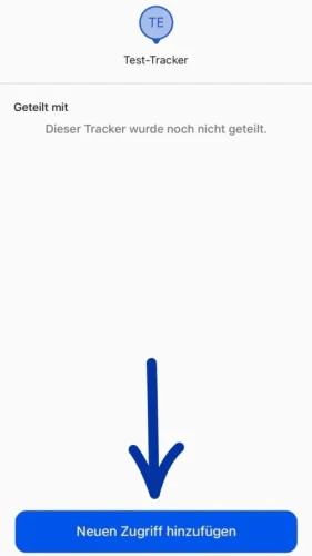 Drücke nun auf „Neuen Zugriff hinzufügen“.