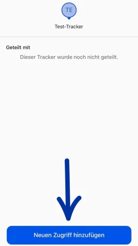 Drücke nun auf „Neuen Zugriff hinzufügen“.